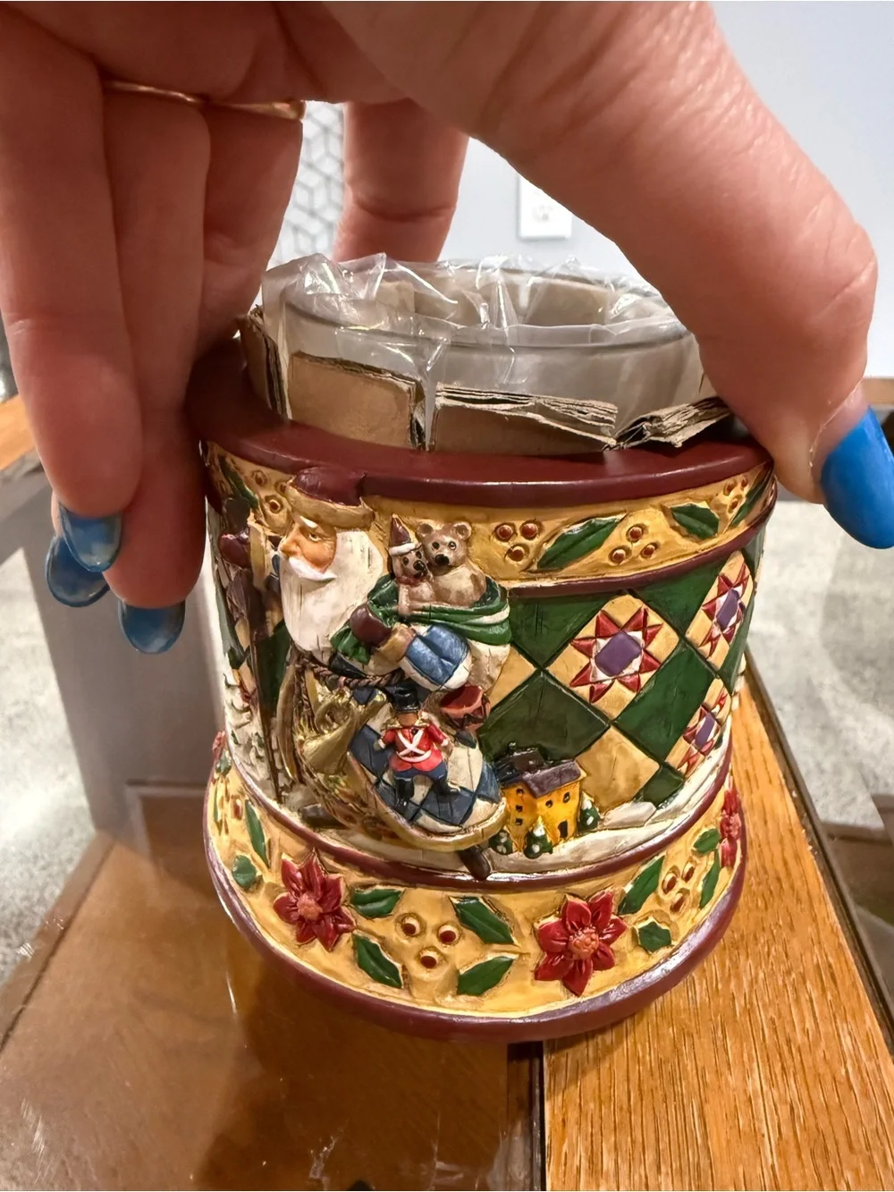 Jim Shore Christmas Electric votive Candle Warmer New